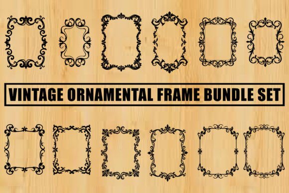 Baroque Victorian Frame Clipart: A Timeless Graphic Asset