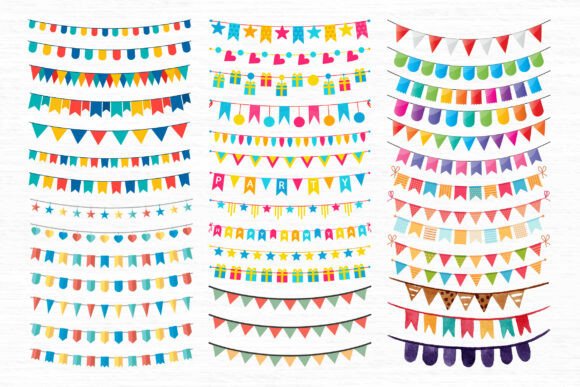 Bunting Banners Garland SVG for Crafters