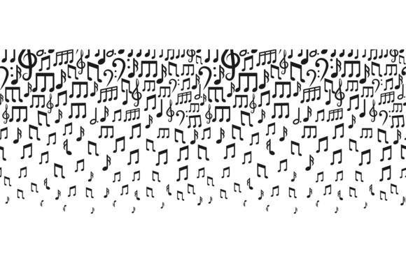Falling Music Notes Graphics for Creative Publishers