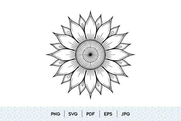 Mandala Sunflower SVG: Graphics & Illustrations for Brand Storytelling