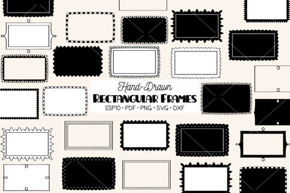 Rectangular Frames Hand Drawn Border