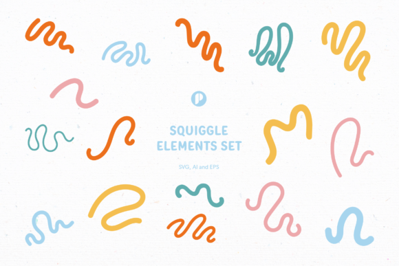 Squiggle Elements Set Graphics