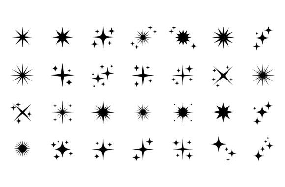 Starburst Sparkle SVG Bundle Set