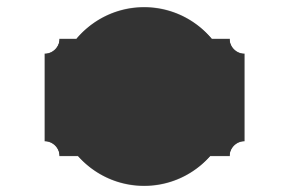 Vintage Label Black Shape Template. Deco — Graphics & Illustrations